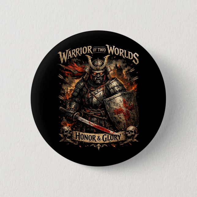 Honour & Glory 6 Cm Round Badge (Front)