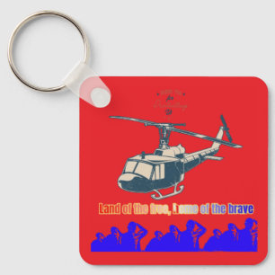 Honour in every thread light bright red key ring