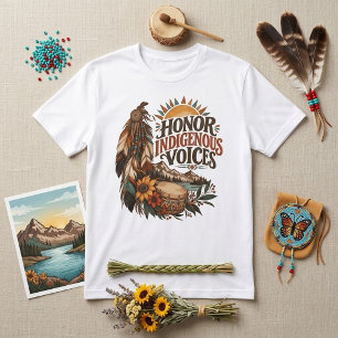 Honour Indigenous Voices Native American Heritage T-Shirt