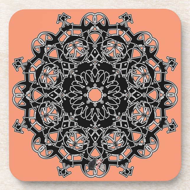 Honour Octa Glyph Dusk Coaster (Front)