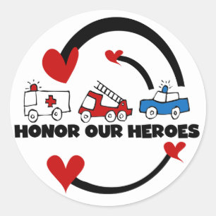 Honour Our Heroes Tshirts and Gifts Classic Round Sticker
