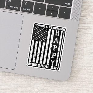 Honour Remember Happy Memorial Day Usa Flag