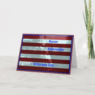 Honour ... Remember ... Veterans Day Card