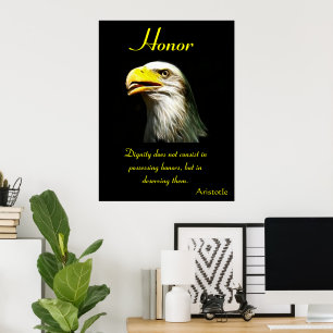 Honour Soars With Eagle’s Timeless Grace Poster