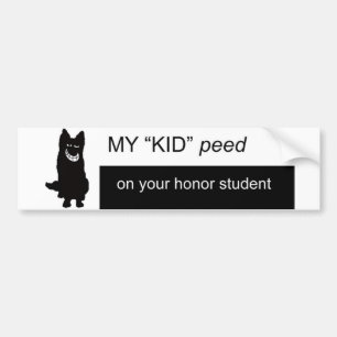 honour student bumper sticker