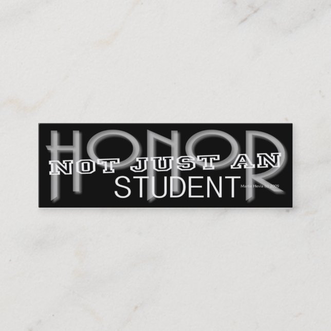 Honour Student - Social Media Personal Card (Front)