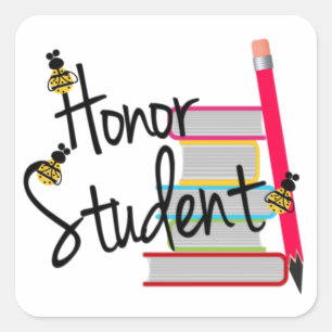 Honour Student Square Sticker