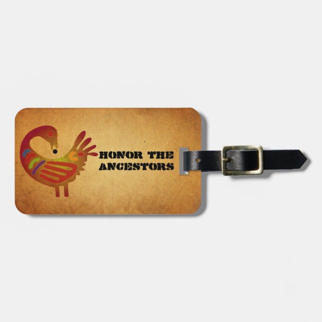 Honour the Ancestors Luggage Tag (Front Horizontal)
