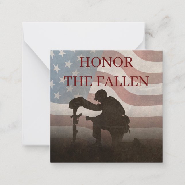 Honour The Fallen Card (Front)