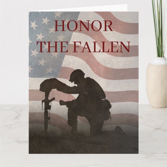 Honour The Fallen Card (Front)