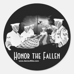 Honour the Fallen Classic Round Sticker