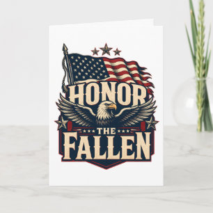 Honour the Fallen Memorial Day  Card
