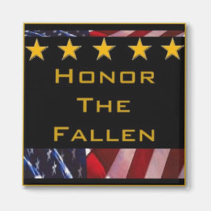 Honour the Fallen Military Tribute Magnet