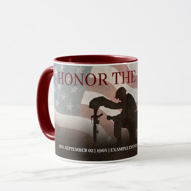 Honour The Fallen Mug (Front Left)