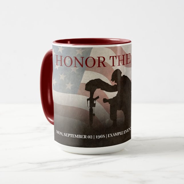 Honour The Fallen Mug (Front Left)