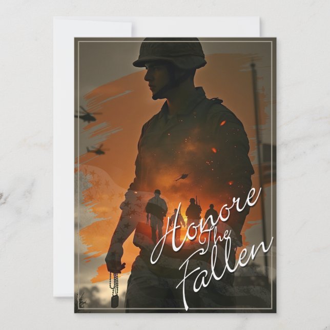 Honour the Fallen – Remember Their Sacrifice (Front)