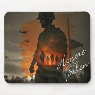 Honour the Fallen – Remember Their Sacrifice Mouse Pad
