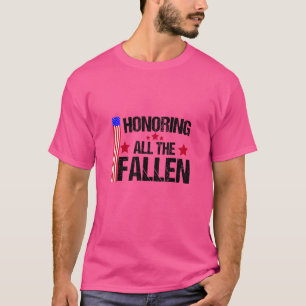 Honour The Fallen Thank The Living Veterans Day 4 T-Shirt