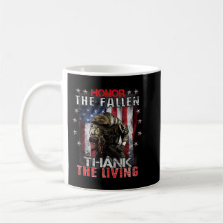 Honour the Fallen Veteran Themed Military Support Coffee Mug