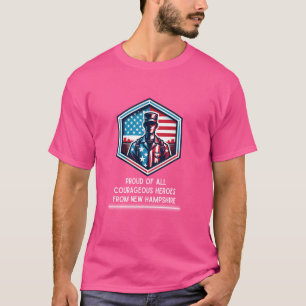 Honour the Fallen Veteran Themed Military Support T-Shirt