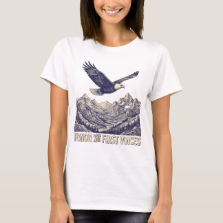 Honour The First Voices Flying Eagle Mountain T-Shirt