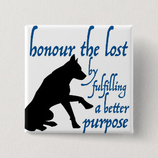 honour the lost 15 cm square badge