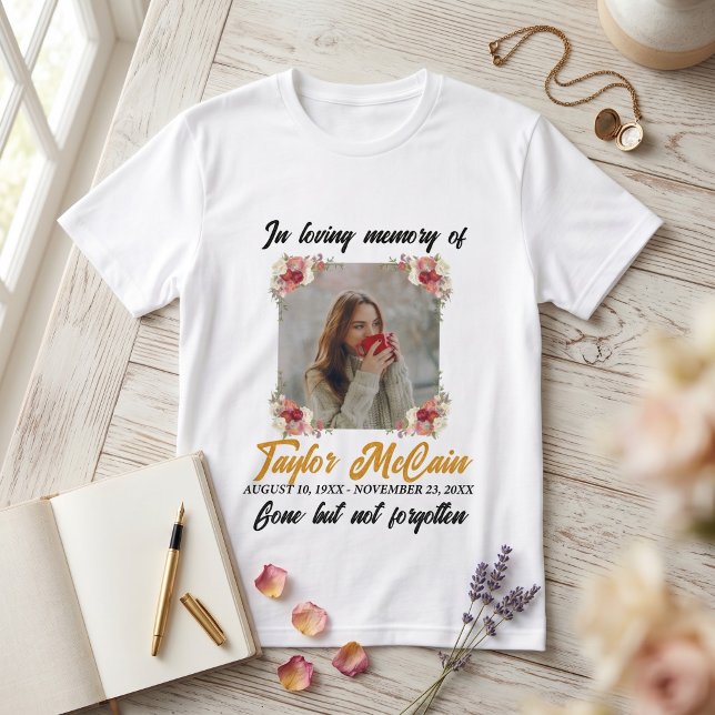 Honour Their Memory: Create Personalised Memorial T-Shirt (Honor Their Memory: Create Personalized Memorial T-Shirt)