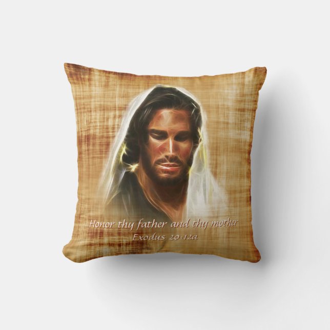 Honour thy father and thy mother Pillow (Front)