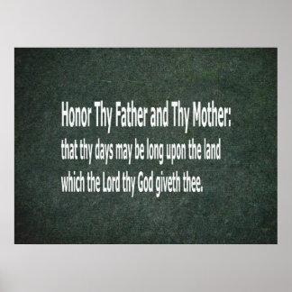 Honour Thy Mother and Thy Father Poster
