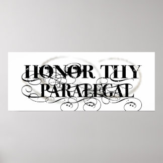 Honour Thy Paralegal Poster