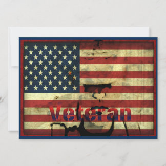 Honour Veterans Day 7.5" x 5.5 Invitation Card