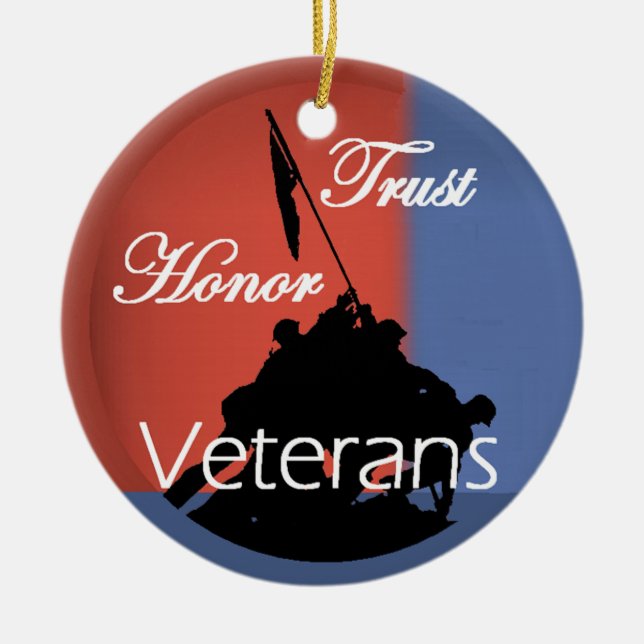 Honour Veterans Ornament (Front)