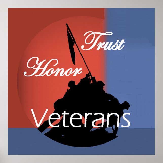 Honour Veterans POSTERS Print (Front)
