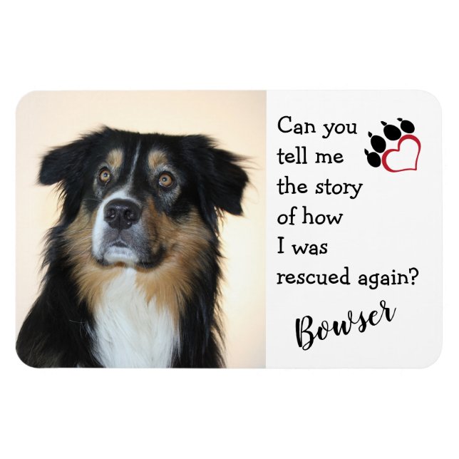 Honour Your Rescue Dog Magnet (Horizontal)