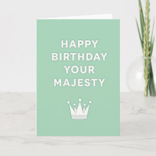 Honoured Birthday Crown Card