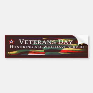 Honouring All Who Have Served Vet Bumper Sticker