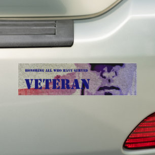 Honouring All Who Have Served Vet Bumper Sticker