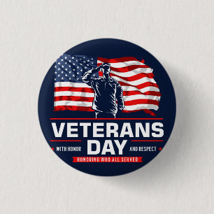 Honouring all who Served  3 Cm Round Badge