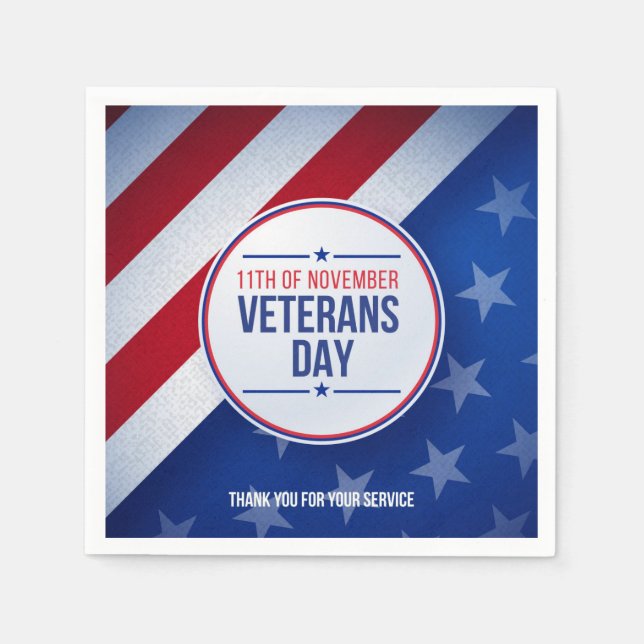 Honouring all who Served  Napkin (Front)