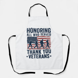 Honouring All Who Served Thank You Veterans Shirt_ Apron