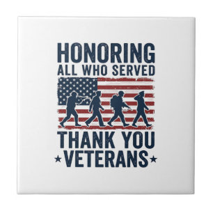 Honouring All Who Served Thank You Veterans Shirt_ Tile