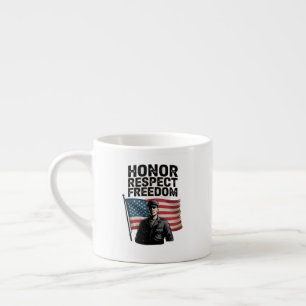 Honouring Heroes Veteran Day Patriotic Design Espresso Cup