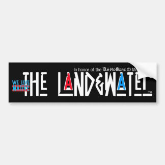 Honouring IdleNoMore - We Live Native=Land&Water Bumper Sticker
