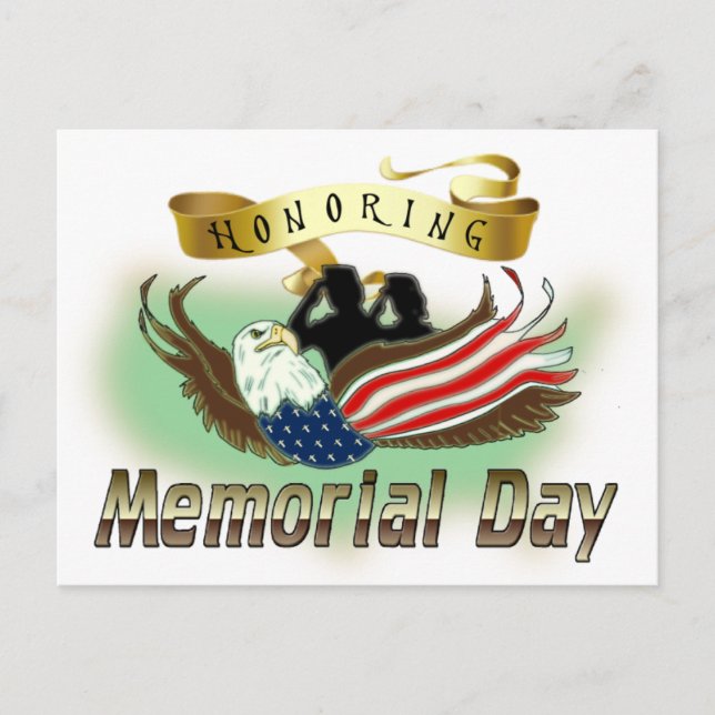 Honouring Memorial Day Postcard (Front)