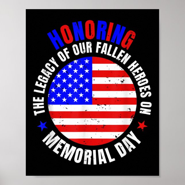 Honouring Memorial Day  Poster (Front)
