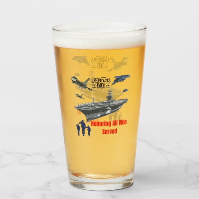 Honouring mighty military  glass (Front Filled)