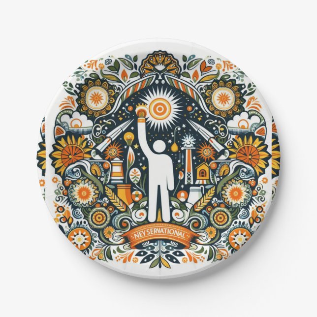 honouring National Energy Conservation Day  Paper Plate (Front)