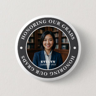 Honouring Our GRADS 20XX Graduation Photo 6 Cm Round Badge