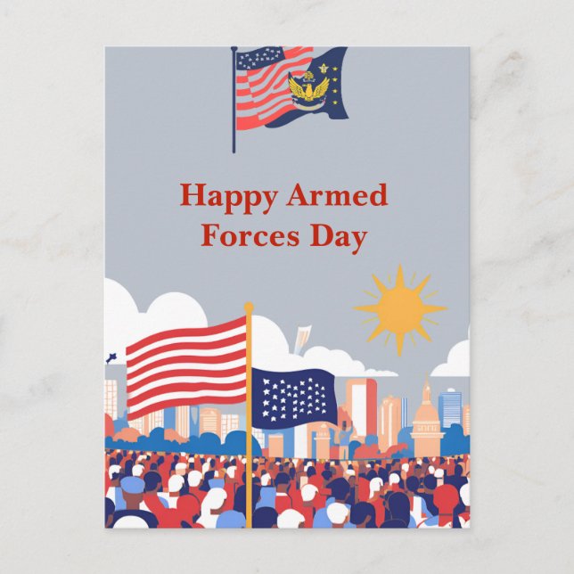 "Honouring Our Heroes: Armed Forces Day Celebratio Postcard (Front)