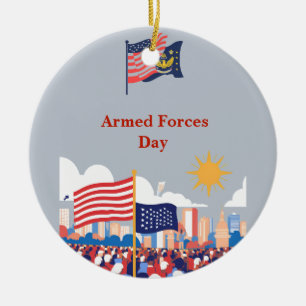 Honouring Our Heroes: Armed Forces Day Celebration Ceramic Tree Decoration